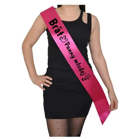 Szarfa FUKSJA Ślub Brat Panny Młodej